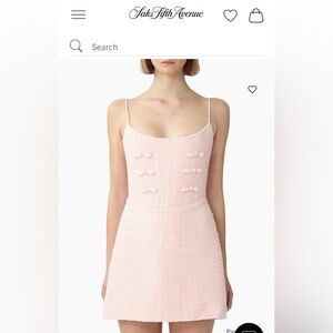 NWT SAU LEE Andi Mini Tweed Dress